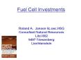Fuel Cell Investments PowerPoint PPT Presentation