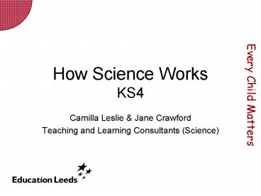 How Science Works KS4