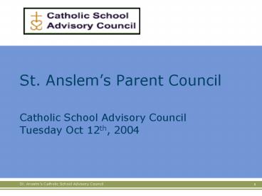 St. Anslems Parent Council