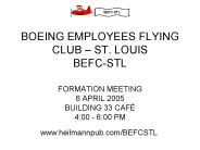 BOEING EMPLOYEES FLYING CLUB ST. LOUIS BEFCSTL