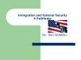 Immigration and National Security A Pathfinder PowerPoint PPT Presentation
