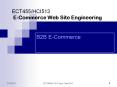 ECT455/HCI513  E-Commerce Web Site Engineering PowerPoint PPT Presentation