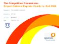 The Competition Commission Project National Express Coach vs. Rail 2004 PowerPoint PPT Presentation