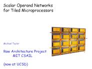 Scalar Operand Networks