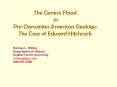 The Genesis Flood in PreDarwinian American Geology: The Case of Edward Hitchcock PowerPoint PPT Presentation