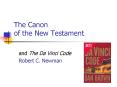 The Canon of the New Testament PowerPoint PPT Presentation