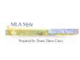 MLA Style PowerPoint PPT Presentation