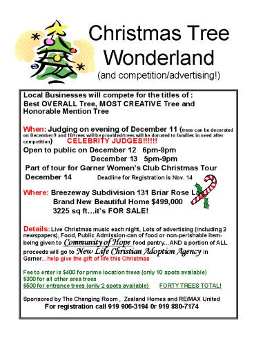 Christmas Tree Wonderland and competitionadvertising