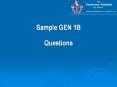 Sample GEN 1B PowerPoint PPT Presentation