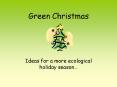Green Christmas PowerPoint PPT Presentation