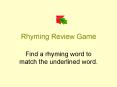 Rhyming Review Game PowerPoint PPT Presentation