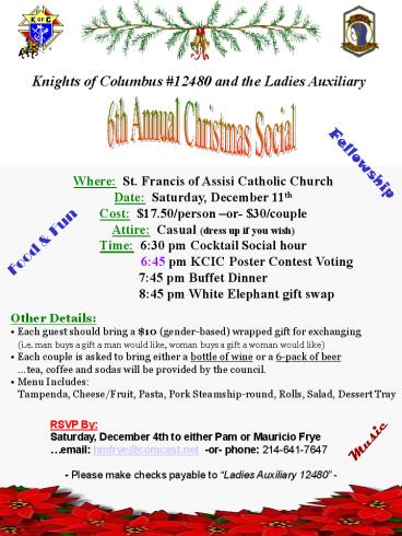 6th Annual Christmas Social