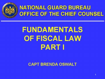FUNDAMENTALS OF FISCAL LAW PART I