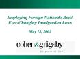 Employing Foreign Nationals Amid EverChanging Immigration Laws PowerPoint PPT Presentation