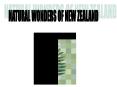 NATURAL WONDERS OF NEW ZEALAND PowerPoint PPT Presentation