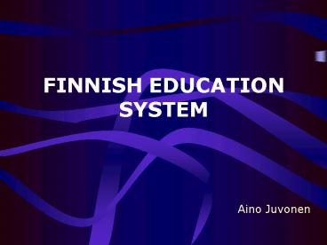 ppt on finland education system