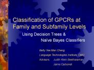 Classification of GPCRs at Family and Subfamily Levels