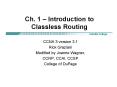 Ch. 1 Introduction to Classless Routing PowerPoint PPT Presentation