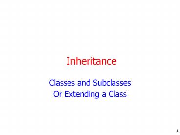 Inheritance presentation | free to download