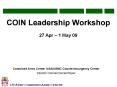 COIN Leadership Workshop PowerPoint PPT Presentation