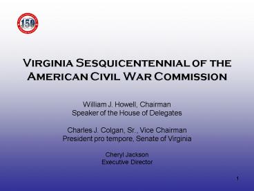 Virginia Sesquicentennial of the American Civil War Commission
