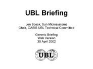 UBL Briefing