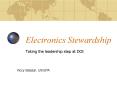 Electronics Stewardship PowerPoint PPT Presentation