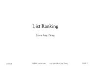 List Ranking Moon Jung Chung