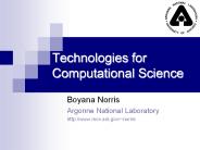 Technologies for Computational Science