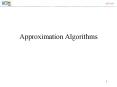 Approximation Algorithms PowerPoint PPT Presentation