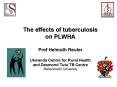 The effects of tuberculosis on PLWHA Prof Helmuth Reuter Ukwanda Centre for Rural Health and Desmond PowerPoint PPT Presentation