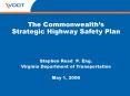 The Commonwealths Strategic Highway Safety Plan PowerPoint PPT Presentation