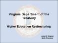 Virginia Department of the Treasury PowerPoint PPT Presentation