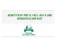 Benefits of PreK, FullDay K and Reduced Class Size PowerPoint PPT Presentation
