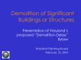 Demolition of Significant Buildings or Structures PowerPoint PPT Presentation