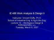 IE 486 Work Analysis