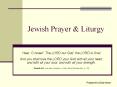 Jewish Prayer PowerPoint PPT Presentation