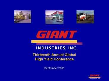 Thirteenth Annual Global High Yield Conference