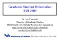 Graduate Student Orientation Fall 2009 PowerPoint PPT Presentation