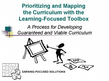 Prioritizing and Mapping the Curriculum with the LearningFocused Toolbox