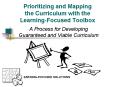 Prioritizing and Mapping the Curriculum with the LearningFocused Toolbox PowerPoint PPT Presentation