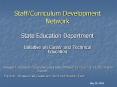 StaffCurriculum Development Network PowerPoint PPT Presentation
