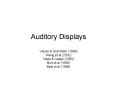 Auditory Displays PowerPoint PPT Presentation