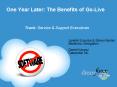 One Year Later: The Benefits of GoLive PowerPoint PPT Presentation
