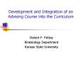 Development and Integration of an Advising Course into the Curriculum PowerPoint PPT Presentation