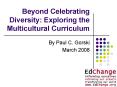 Beyond Celebrating Diversity: Exploring the Multicultural Curriculum PowerPoint PPT Presentation