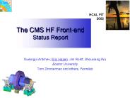 The CMS HF Frontend Status Report