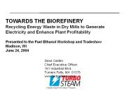 Creating Value from Steam Pressure