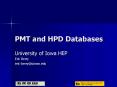PMT and HPD Databases PowerPoint PPT Presentation
