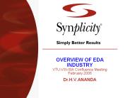 OVERVIEW OF EDA INDUSTRY VTUVSIISA Confluence Meeting February 2006